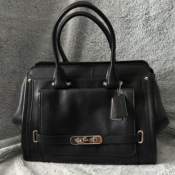 Coach Swagger Frame Satchel Bag - Picture 1 of 16